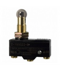 General purpose basic switch, panel mount roller plunger, SPDT, 0.1 A micro load, high sensitive, screw terminals
