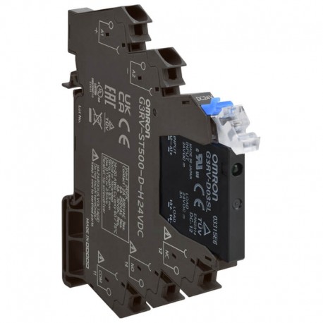 Slimline  SSR 6 mm, incl. socket, DC output MOSFET, 3 A, Push-in terminals, 24 VDC