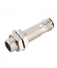 Proximity sensor, inductive, nickel-brass, short body, M12, shielded, 4 mm, DC, 3-wire, PNP NC, M12 connector