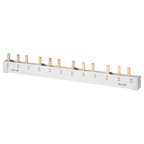Pin busbar touch-safe, 16 mm23-phase, 1016 mm long can becut, without end caps