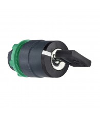 Harmony műanyag választókapcsoló fej, O22, 455 kulcsos, jobboldali pozícióban kivehető, 2 állású