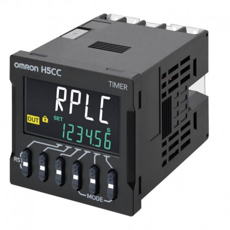 Timer, DIN 48x48 mm, standard type, screw terminals, No-voltage (NPN) input/voltage (PNP) input (switchable), Contact output (ti