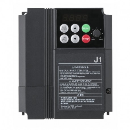 J1 AC Drive, 0.4 kW, 1.8 A, 400 VAC, 3~ input, max. output freq. 400 Hz